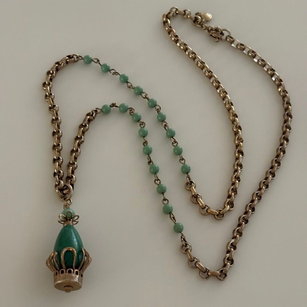 J.Crew | Beaded Pendant Necklace | 34” Length